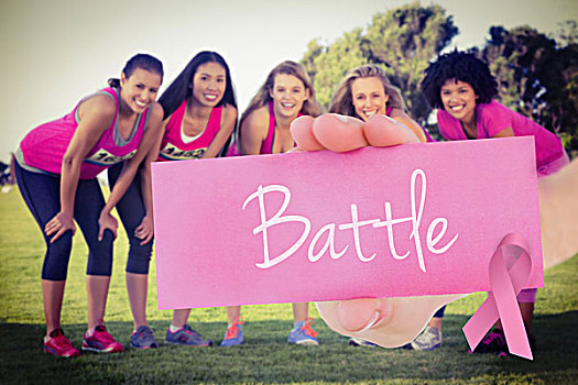 战斗,五个,微笑,跑步,支持,乳腺癌,马拉松,文字,美女,拿着,留白,卡