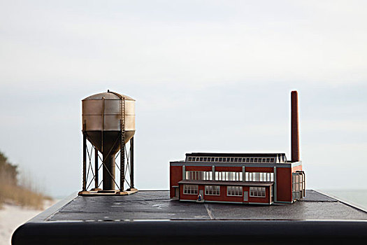 模型,工厂,水塔