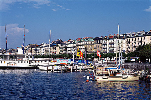 瑞士,日内瓦,湖
