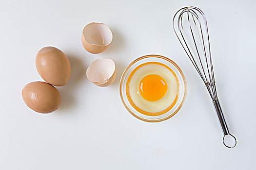 生食,蛋,碗,搅拌器