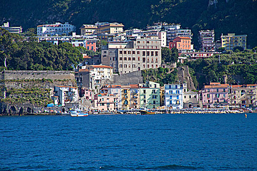 码头短笛,索伦托,半岛,那不勒斯湾,坎帕尼亚区,意大利,地中海,欧洲