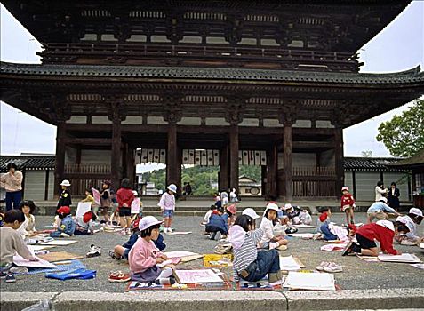 仁和寺,庙宇,世界,文化遗产,京都,日本