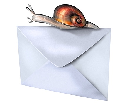 蜗牛,邮件