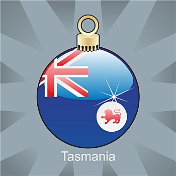 塔斯马尼亚,旗帜,圣诞节,形状
