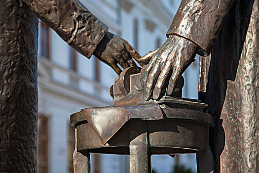 雕塑,广场,西特兰斯达努比亚,匈牙利
