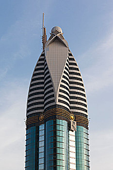 阿联酋,迪拜,市区,高层建筑,建筑,道路,玫瑰,塔