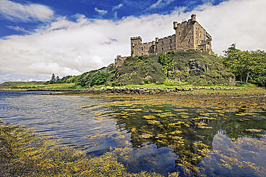 城堡,斯凯岛,座椅,苏格兰