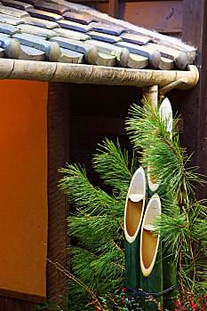 门松,日本,新年,松树,装饰