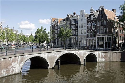桥,阿姆斯特丹,荷兰,欧洲