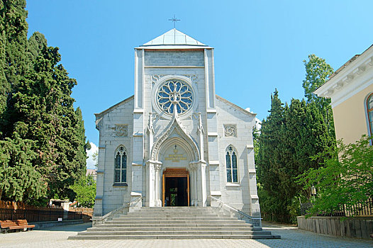 罗马天主教,教堂,雅尔塔,克里米亚,乌克兰,欧洲