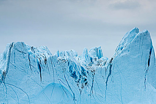 齿状,冰山,东方,格陵兰,北美