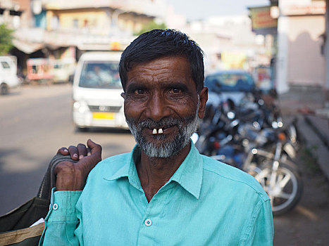 头像,街头小贩,斋浦尔,拉贾斯坦邦,印度,亚洲