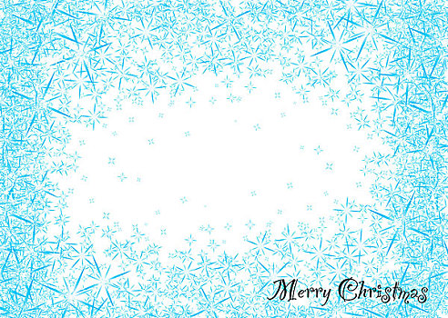 现代,蓝色,白色,雪花,星,圣诞节,框架,背景