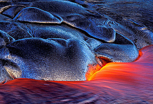 美国,夏威夷,夏威夷大岛,基拉韦厄火山,火山爆发