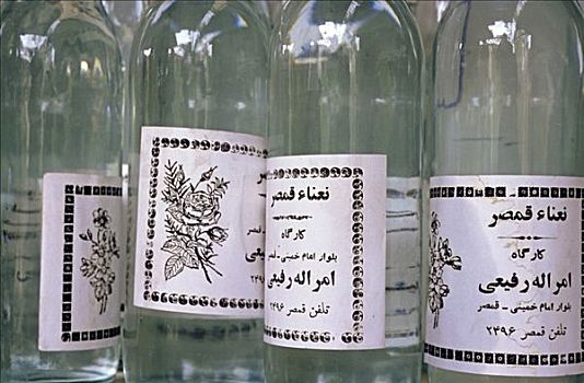 瓶子,玫瑰香水味,伊朗