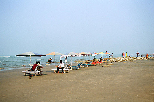 集市,海滩,世界,孟加拉,一月,2008年