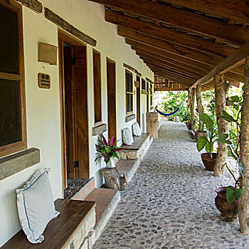 门廊,房子,洪都拉斯