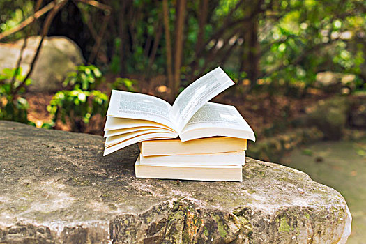 書，閱讀，草地