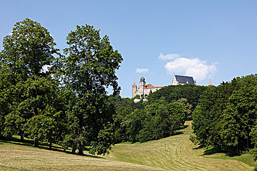 宫廷花园,花园,城堡,上弗兰科尼亚,弗兰克尼亚,巴伐利亚,德国,欧洲
