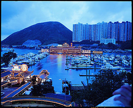夜晚,場景,中國,城市