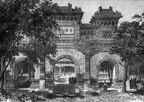 北京,中国,19世纪,艺术家