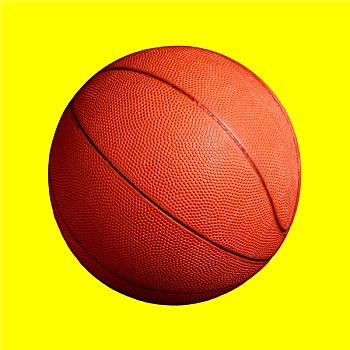 篮球,球,黄色