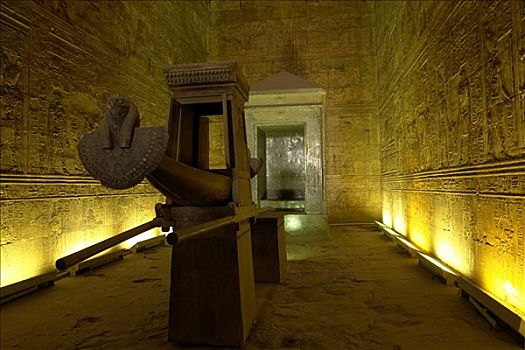 高安宝神庙,埃及,最好,保存,庙宇,植物