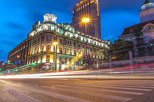 上海,外白渡桥,夜景