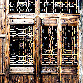 中式建筑木门窗