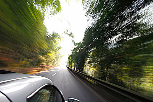 汽车,路上,行驶,速度,动感,素材