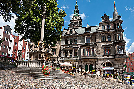 市政厅,克沃兹科,波兰西南部城市,西里西亚,波兰,欧洲