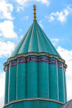 清真寺,圆顶,青绿色,彩色