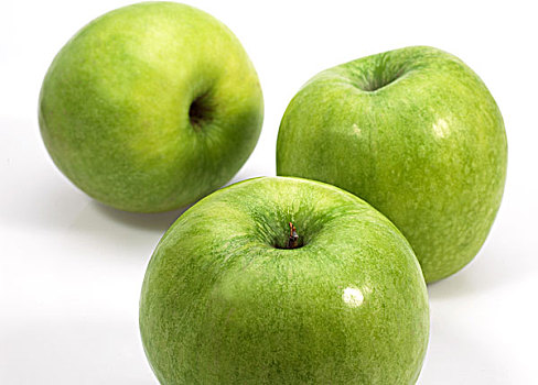 澳洲青苹果,苹果,水果,白色背景