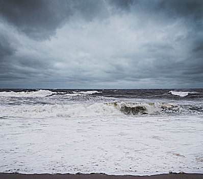 飓风,沙,接近,海岸,新泽西,美国