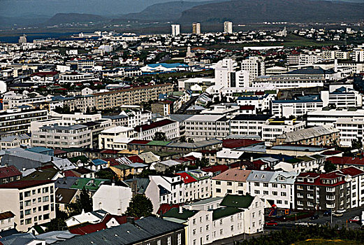 冰岛,雷克雅未克,城市,大幅,尺寸