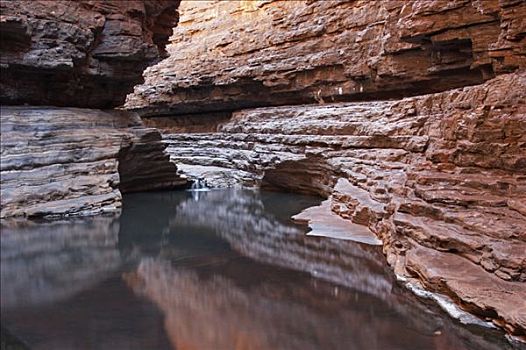 水池,峡谷,卡瑞吉尼国家公园,区域,西澳大利亚