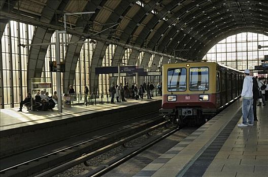 电车站,柏林,德国,欧洲