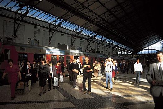 火车站,罗西奥,地点,里斯本,葡萄牙,欧洲