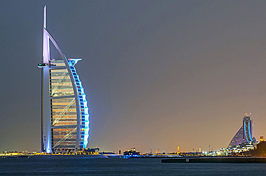 豪华,帆船酒店,最高,酒店,世界,人造,岛屿,迪拜,阿联酋