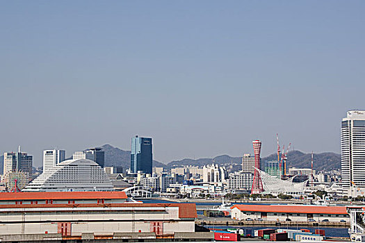 风景,神户,城市