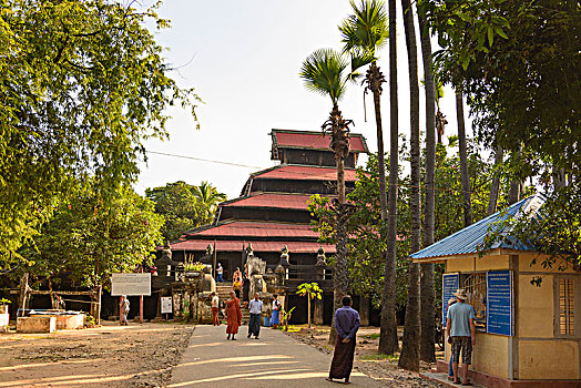 寺院,曼德勒,区域,缅甸