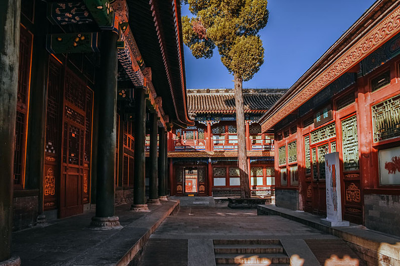 北京四合院 全景图片