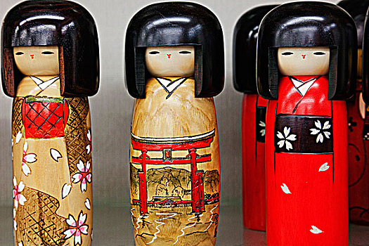 传统,日本,娃娃