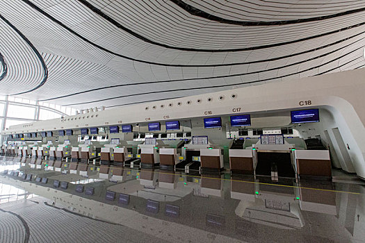 北京大兴国际机场值机柜台
