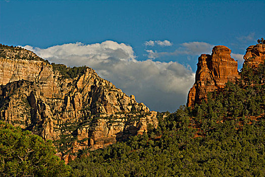 红岩,远景,塞多纳,亚利桑那,美国