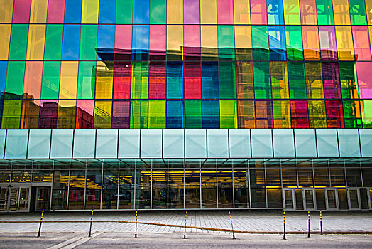 加拿大,蒙特利尔,会议中心,彩色,窗户