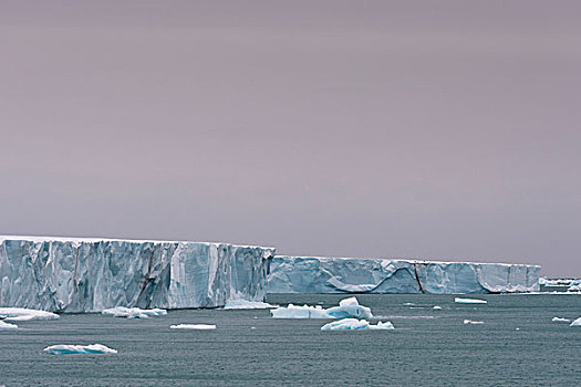 冰河,正面,北半球,斯瓦尔巴群岛,斯瓦尔巴特群岛,挪威,欧洲