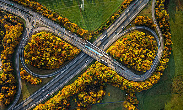 高速公路,出口,鲁尔区,北莱茵威斯特伐利亚,德国