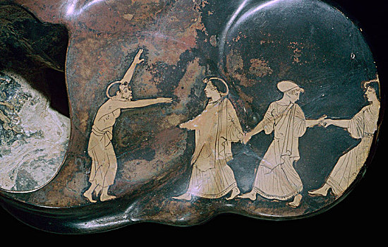 希腊人,跳舞,公元前5世纪,艺术家,未知