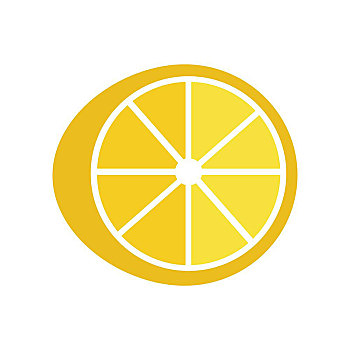 柠檬,矢量,风格,设计,水果,插画,概念,旗帜,象征,移动,象形图,隔绝,白色背景,背景